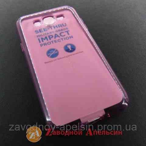 Samsung J7 J700 J701 прозрачный чехол Speak pink Одесса