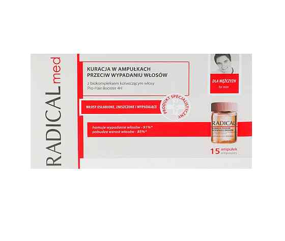 Комплекс в ампулах проти випадіння волосся для чоловіків Farmona Radical Med 15*5 мл Київ