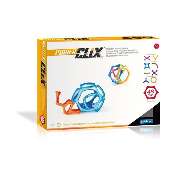 Магнітний конструктор Guidecraft PowerClix Organics, 48 деталей (G9431) Харків - фото 12