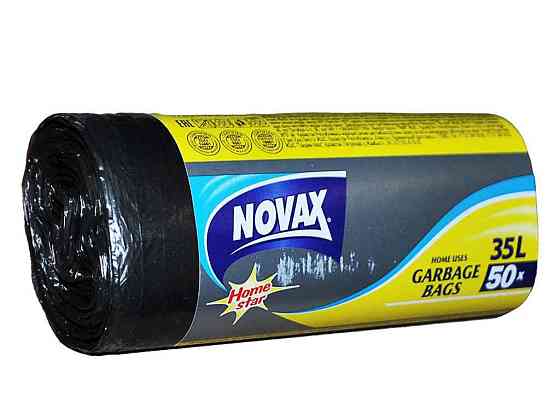 Пакети для сміття 35л.50шт 0466 ТМ NOVAX   Solmir Київ