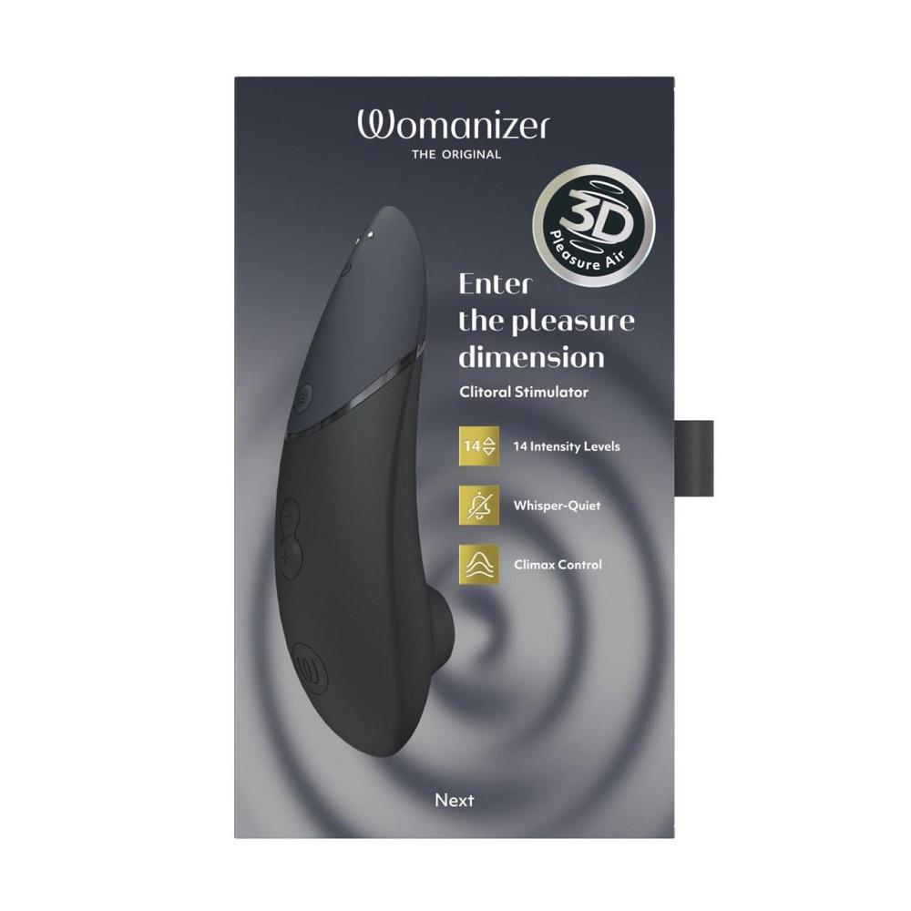 Вакуумный клиторальный стимулятор Womanizer Next Black, 3D Pleasure Air, 14 уровней интенсивности Sex Aura Киев - изображение 9