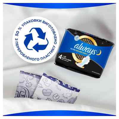 Гігієнічні прокладки Always Ultra Secure Night (Розмір 4) 12 шт. (4015400612469) Вінниця