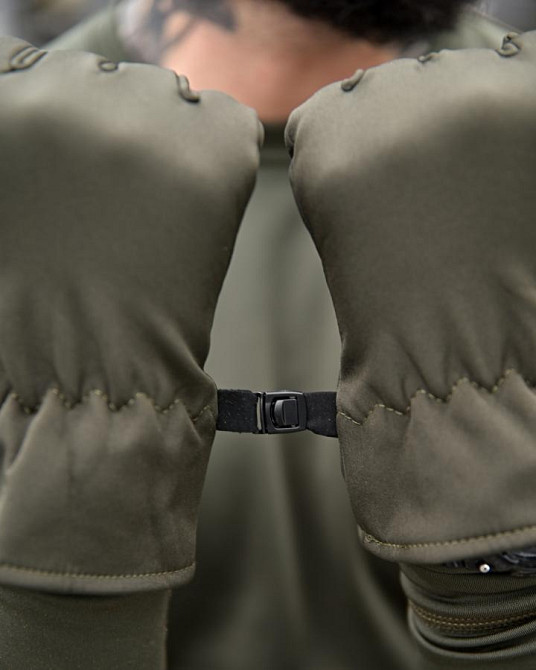 Зимові рукавички SOFSHELL oliva ВТ6325 Одеса - фото 5