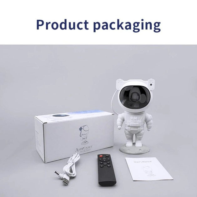 Проэктор астронавт, Проектор в виде космонавта, Лазерный ночник-проектор астронавт детский MF-73 Киев - изображение 13