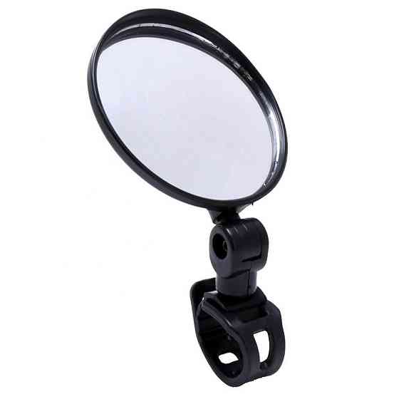 Велосипедное зеркало заднего вида DX-002, круглое 8 см, 360°, поворотное на руль Киев
