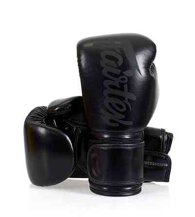 Боксерські рукавиці Fairtex BGV14SB Black 14 унцій (бинти в комплекті) Кам'янське