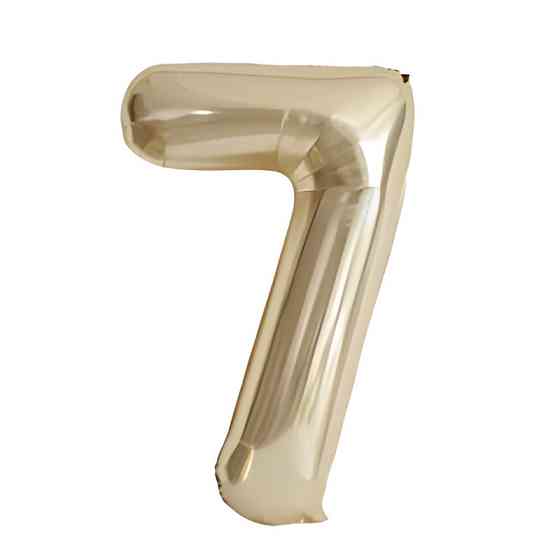 Шарик цифра 7 фольгированная 40 дюймов шампань Киев