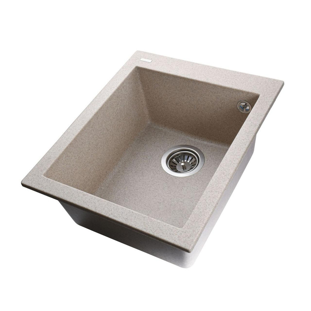 Гранитная мойка Globus Lux LAMA миндаль 410х500мм-А0008 (000008375) Киев - изображение 2
