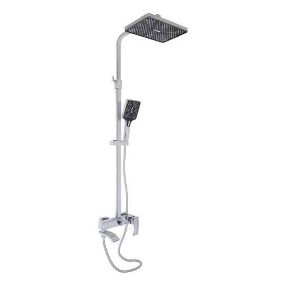 Душевая система из латуни Qtap Swan Cascada на три потребителя (с изливом) QTSWA111CRM45566 Chrome Харьков