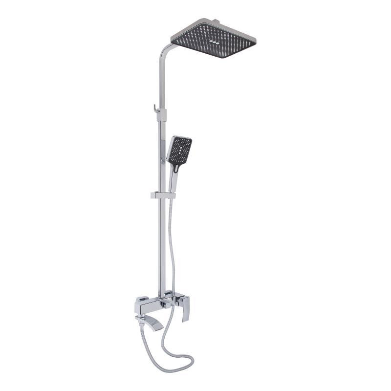 Душевая система из латуни Qtap Swan Cascada на три потребителя (с изливом) QTSWA111CRM45566 Chrome Харьков - изображение 1