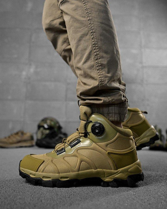 Тактичні черевики на автозав'язці Койот ВТ7981 Одеса - фото 1