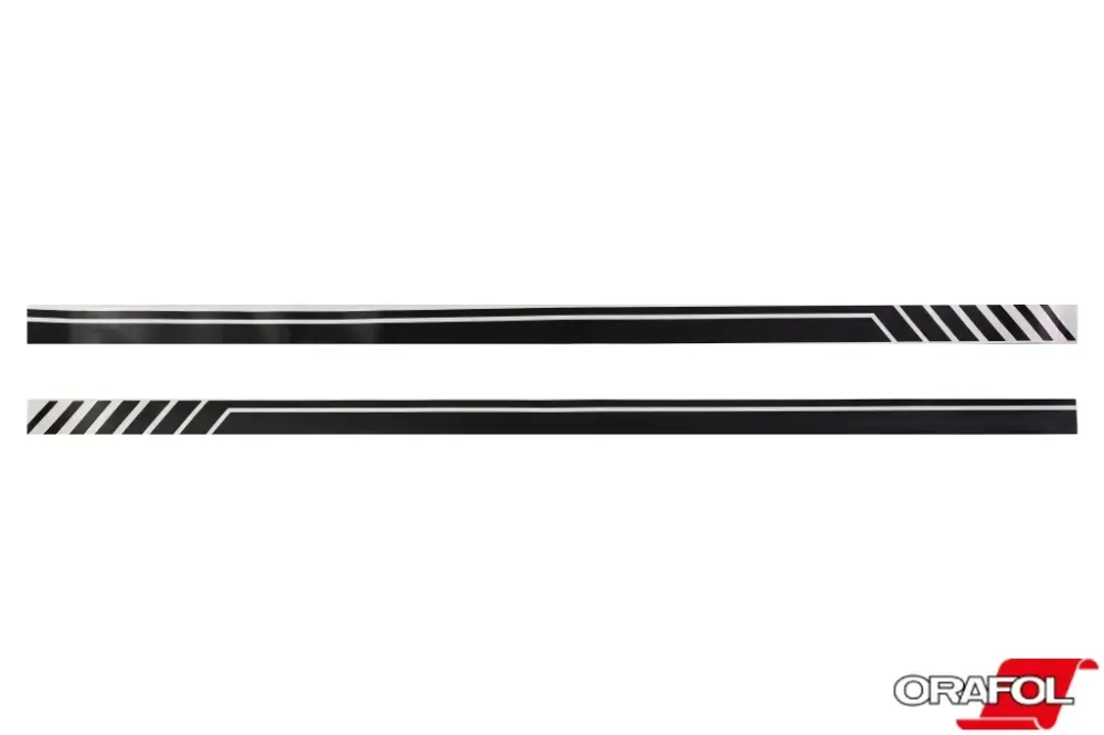 Наклейка боковая плоттер Полоса черная  7*200см Автограф (2 шт.) Винница - изображение 1