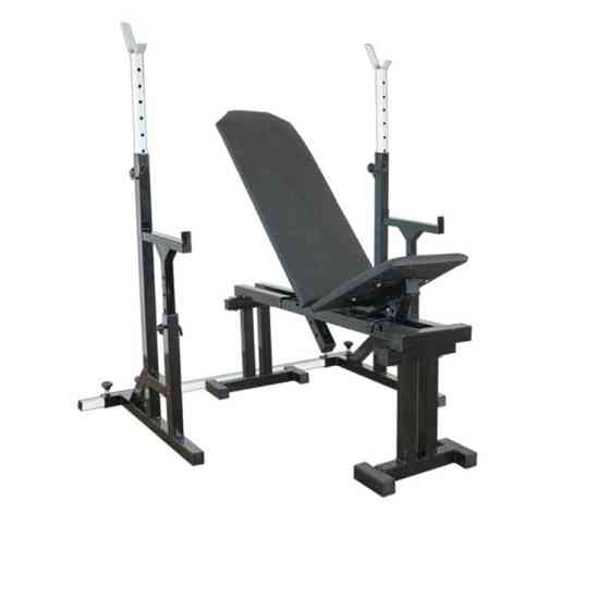 Лавка для жиму регульована 40 на 40 мм + Стійки зі страхувальними упорами 50 на 50 мм Київ