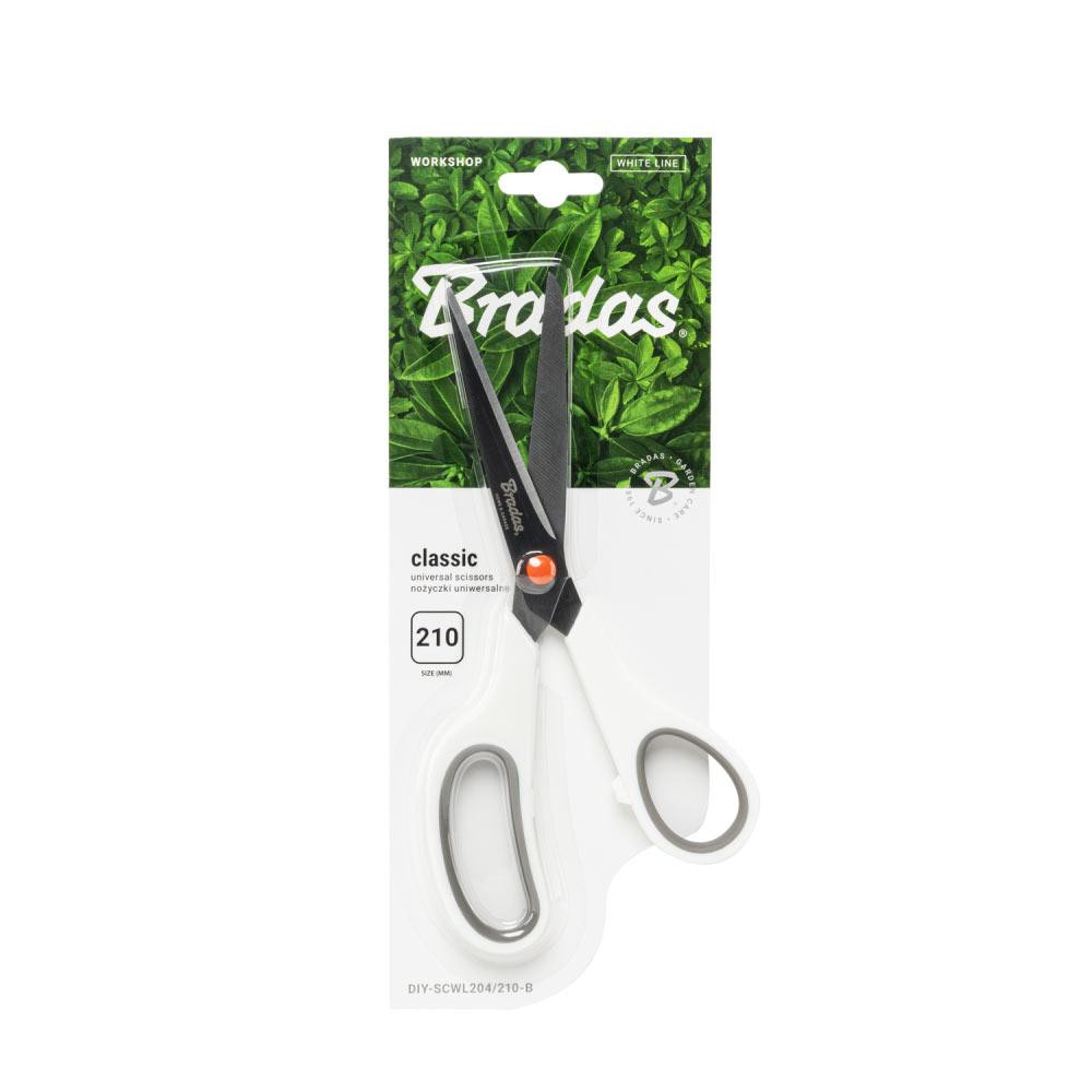 Ножницы универсальные, CLASSIC, 210 мм, WHITE LINE, DIY-SCWL204/210-B Киев - изображение 2