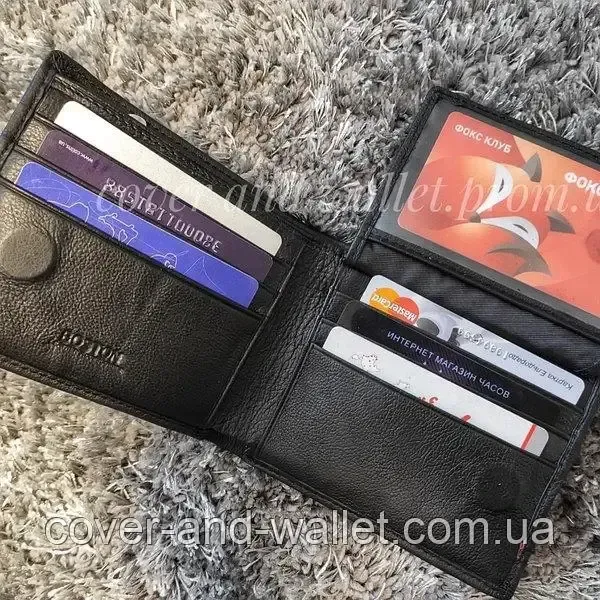 Чоловічий шкіряний гаманець на магнітах без застібки ST 4 Київ - фото 5