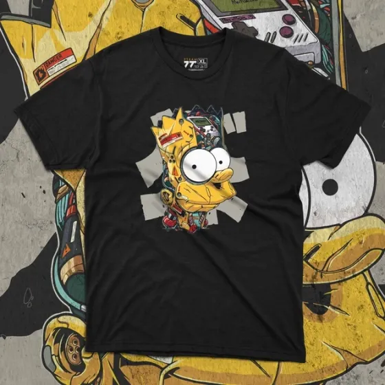 Футболка для підлітка хлопчика з принтом Сімпсни Бат Розмір 160 Anime10146 Дніпро