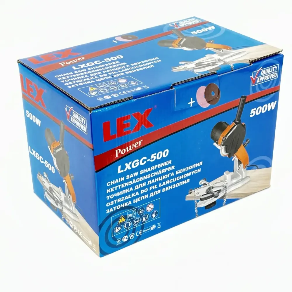 Верстат для заточування ланцюгів LEX LXGC500, діодне підсвічування, потужність 0.5 кВт, алюмінієва підошва, Чехія Львів - фото 9
