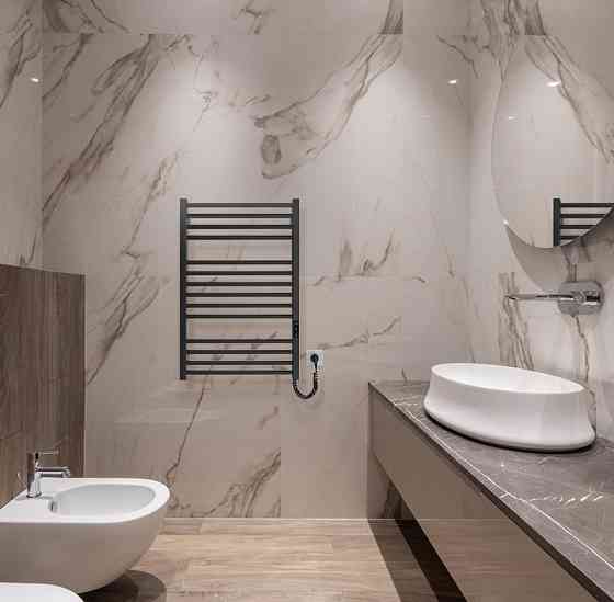 Електрична рушникосушка HF Derby 770х530 TR K чорна матова Київ