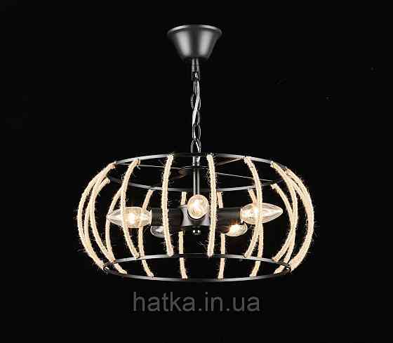 Люстра підвісна в стилі лофт E2722/5, Чорний Київ