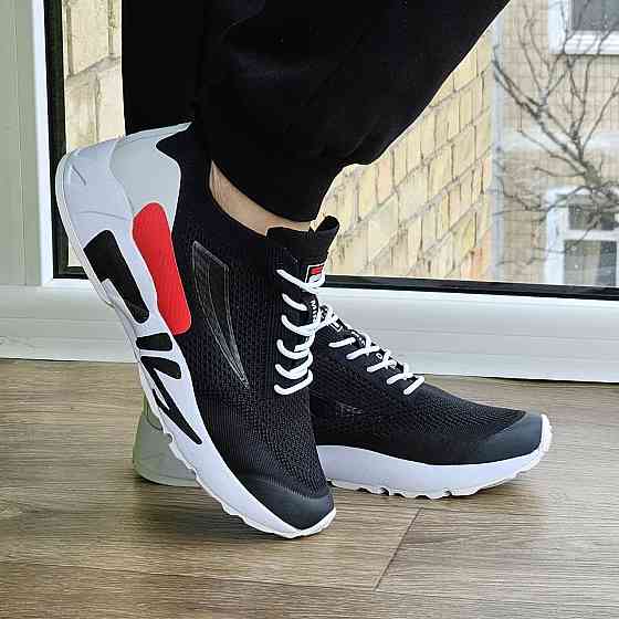 Кросівки FILA Чорні Чоловічі Філа Тканинні Літні для бігу (розміри: 41,42,43,44,45) Дніпро