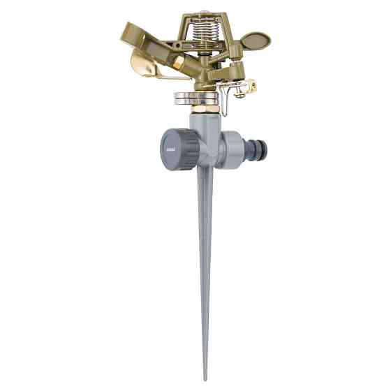 Дождеватель импульсный на металлическом колышке (BRASS+ZINC) FLORA (5013224) Киев