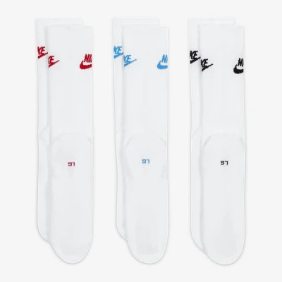 Носки Nike U NK NSW EVERYDAY ESSENTIAL CR 3PR DX5025-911 38-42 3 пари Білий/Мультиколор (196148785739) Винница - изображение 3