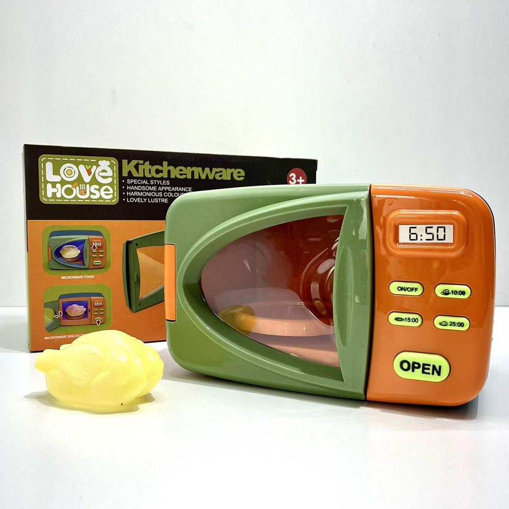 Мікрохвильова піч іграшкова з куркою підсвічування звук (XG2-9) Чернігів - фото 10