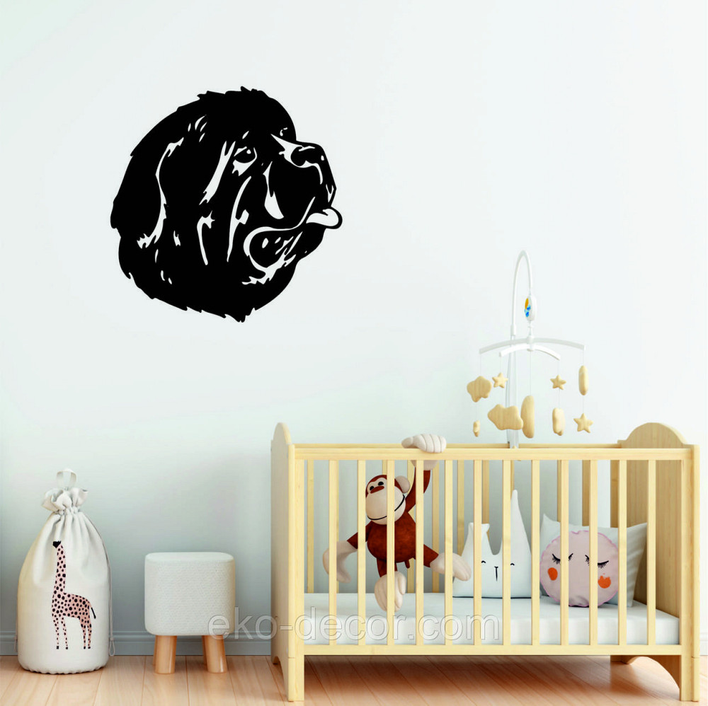 Декоративне настінне Панно «Мастиф», Декор на стіну 90*90 см, Чорний Київ - фото 6