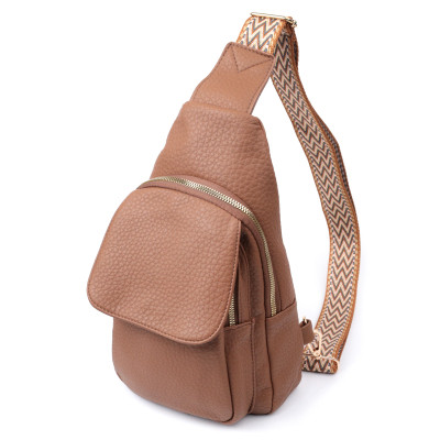 Сумка Vintage Жіноча з однією лямкою через плече з екошкіри Коричнева (22764) Вінниця - фото 1