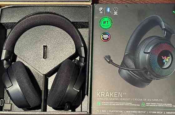 Игровые наушники Razer Kraken V4 Wireless как новые  Гарантия !!! Харьков