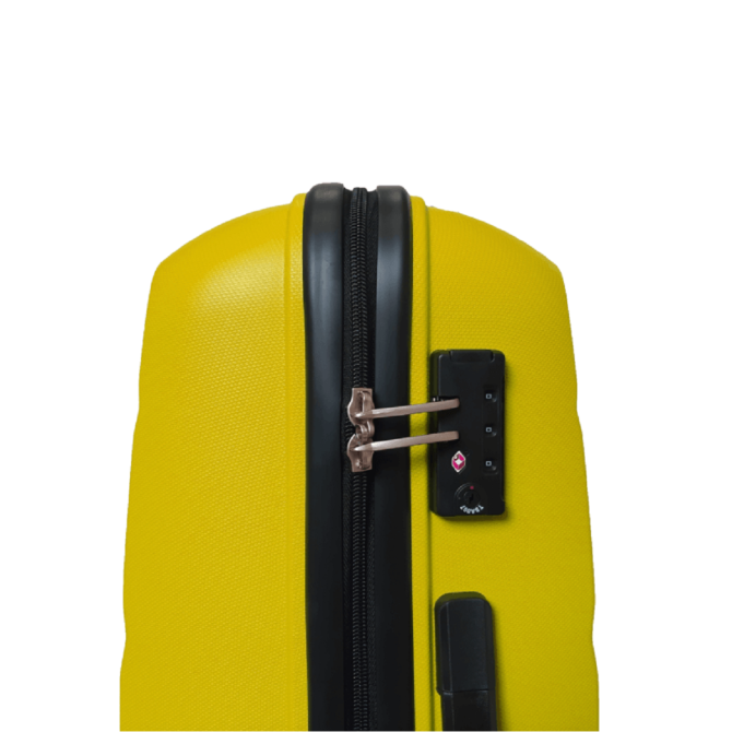 Чемодан пластиковый AIRTEX 229 большой желтый Киев - изображение 5