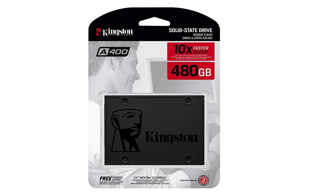 Накопичувач SSD Kingston SSDNow A400 480GB 2.5" SATAIII 3D NAND Київ - фото 4