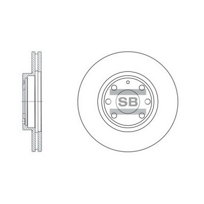 Гальмівний диск HI-Q SD3012 Вінниця - фото 1