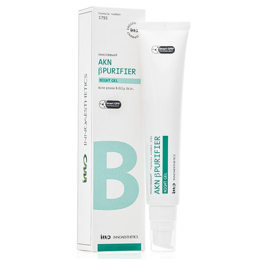 Ночной крем для кожи с акне и pre-peel терапии AKN β PURIFIER NIGHT GEL Innoaesthetics, 50 мл Днепр - изображение 1