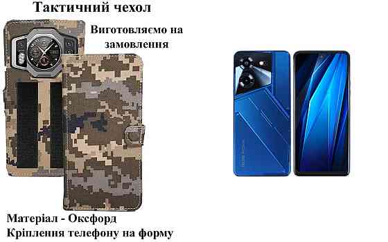 Тактический чехол для Realme C25s, Realme C25Y, крепится к снаряжению на липучке Киев