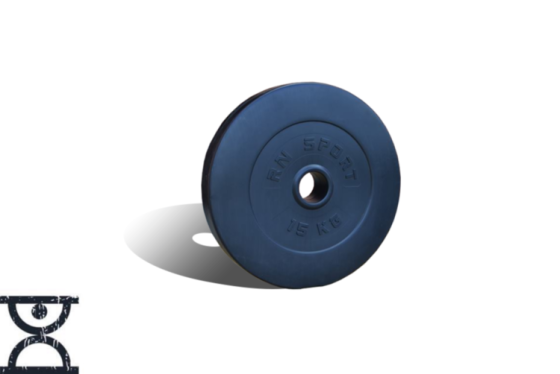 Диск композитний на олімпійський гриф 15 кг 51 мм Гантелі, гирі, штанги і диски з АВС покриттям Київ