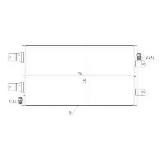 Радиатор Рено Master 2.5dci 06- кондиционера Мукачево