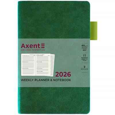 Тижневик Axent датований 2026 Partner Soft Muse 125х195, зелений (8527-26-2-A) Вінниця