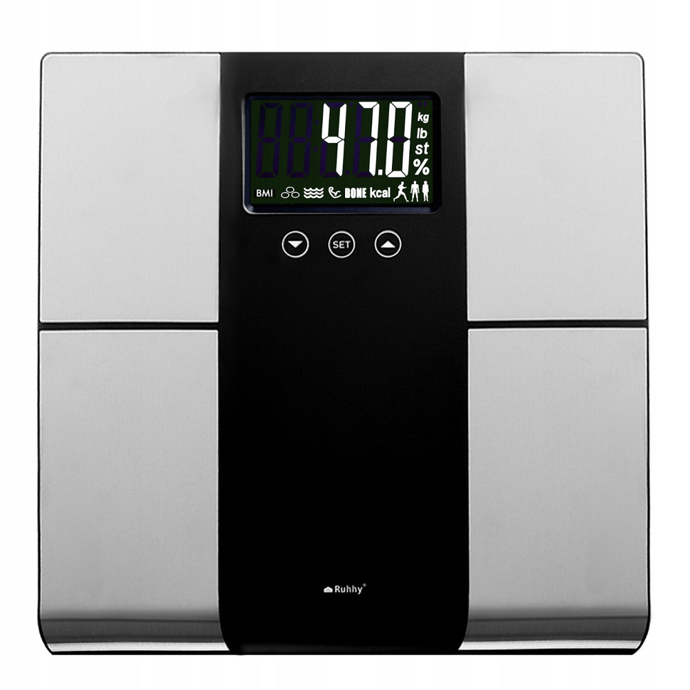 Ваги аналітичні підлогові для ванної з LCD дисплеєм до 225 кг Ruhhy (24638) Нововолинськ - фото 1