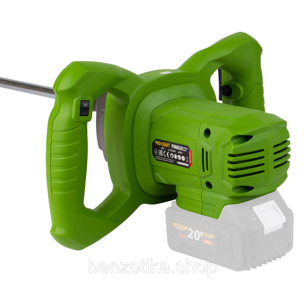 Акумуляторний будівельний міксер Procraft PMM20 (без акб та зп) Київ - фото 9