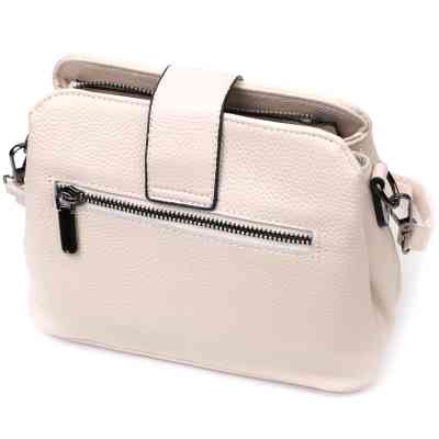 Сумка Vintage Из натуральной кожи Белая (22414) Винница