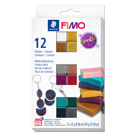 Набор пластики “Effect Sparkle Colours” 12х25гр Fimo Киев