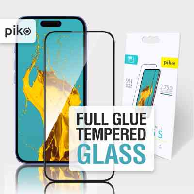 Стекло защитное Piko Full Glue Apple iPhone 16 Plus Black (1283126593390) Винница