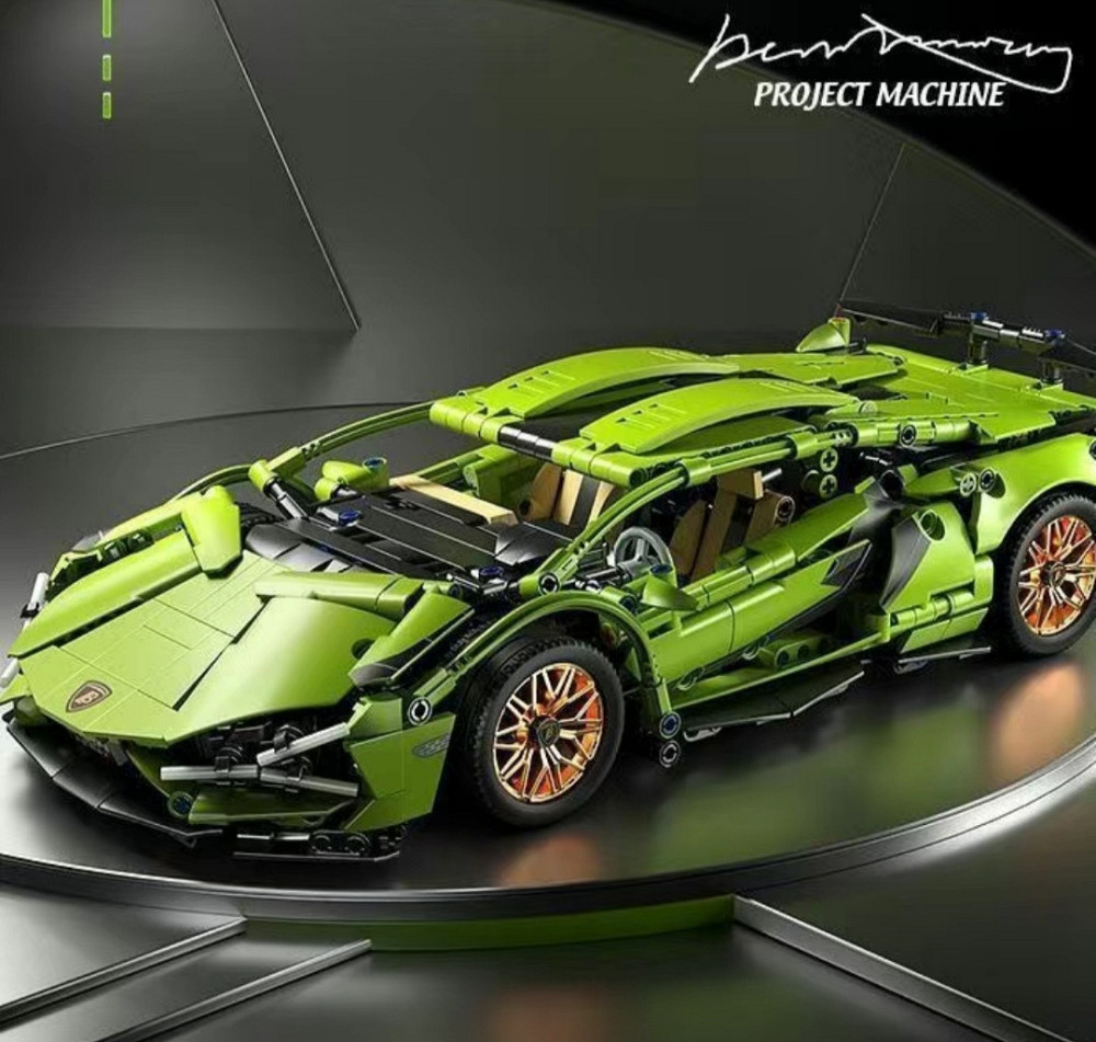 Конструктор Technic Lamborghini Sian FK937, 1280 деталей, масштаб 1:14 — спортивна машина Ламборджині FKP 37 Київ - фото 5