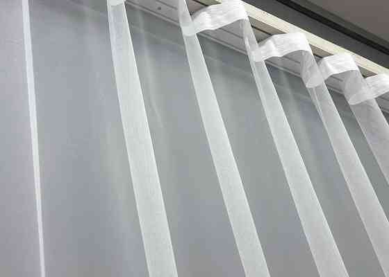 Тюль фатин с вышивкой цвет холодный белый 1842т Киев