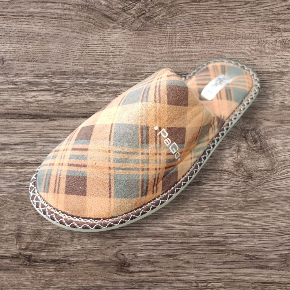 Тапочки мужские домашние закрытый носок тм PaGo mod: Клетка 45 Одесса - изображение 1