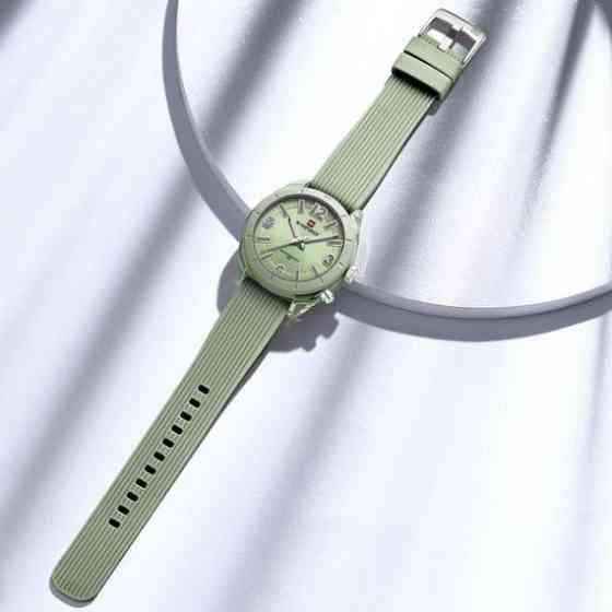 Жіночий наручний годинник Naviforce Amelia (Зелений) Київ