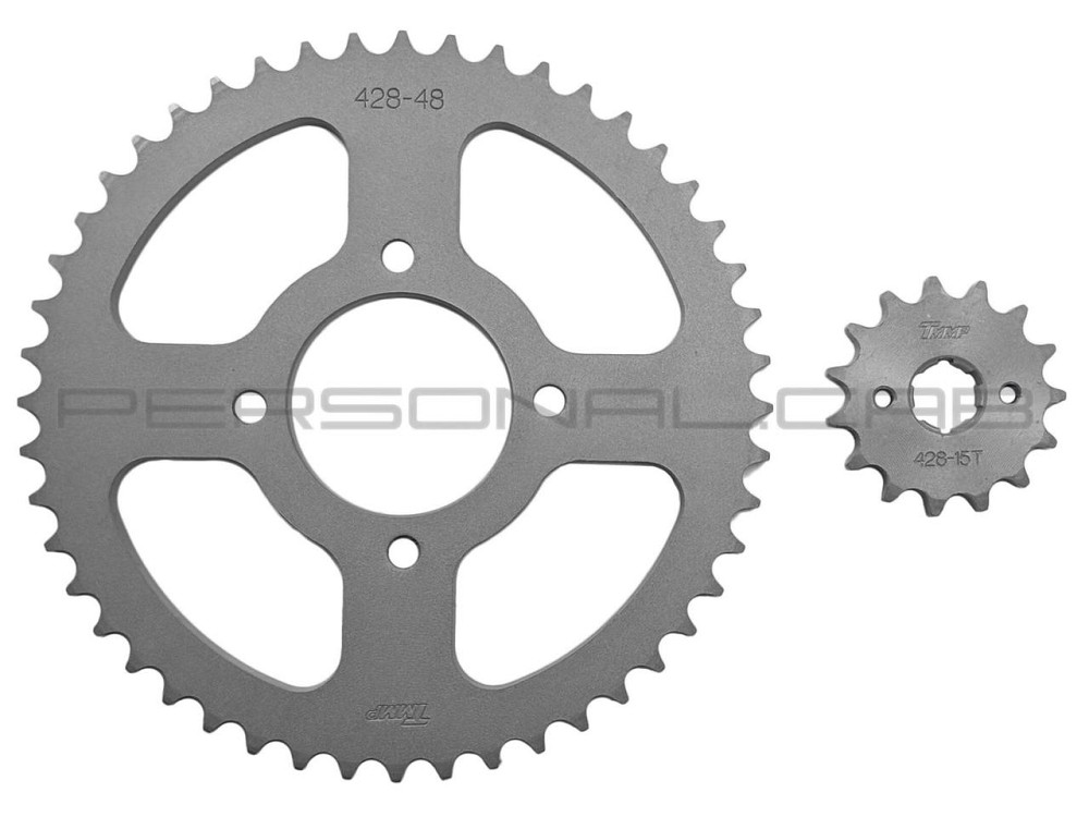 Звезды трансмиссии (пара) Zongshen ZS125J 428-15T + 428-48T (TM) Мукачево - изображение 1