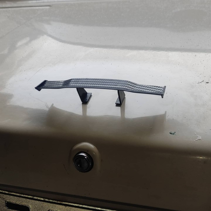 Спойлер міні на авто Білий Київ - фото 4