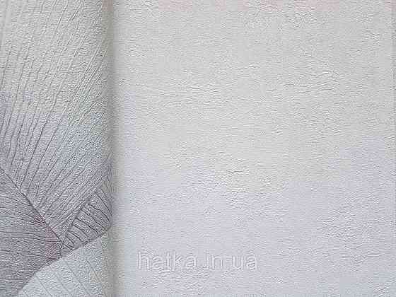 Обои виниловые на флизелине Marburg Kumano 1.06х10 под штукатурку структурные белые с серебристым 34567 Киев